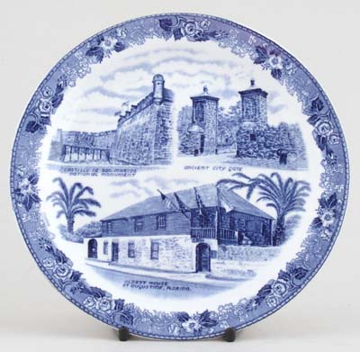 Plate St Augustine Florida c1970s